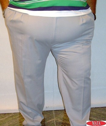Pantalón hombre gris tallas grandes 12326 