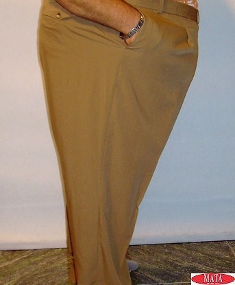 Pantalón hombre ocre tallas grandes 12328 