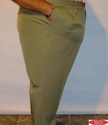 Pantalón hombre verde tallas grandes 12328 