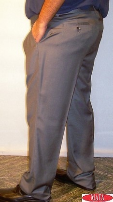 Pantalón hombre gris tallas grandes 13855 