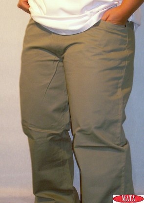 Pantalón hombre verde tallas grandes 02672 