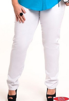 Pantalón hombre blanco 08771 