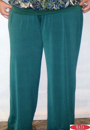 Pantalón mujer verde 14706 