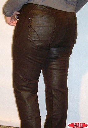 Pantalón negro mujer tallas grandes 06305 
