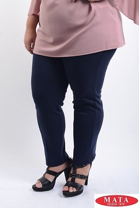 Pantalon mujer tallas grandes marino 07986 