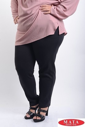 Pantalon mujer tallas grandes negro 07986 