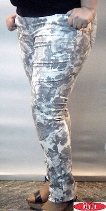 Pantalón mujer gris 16954 