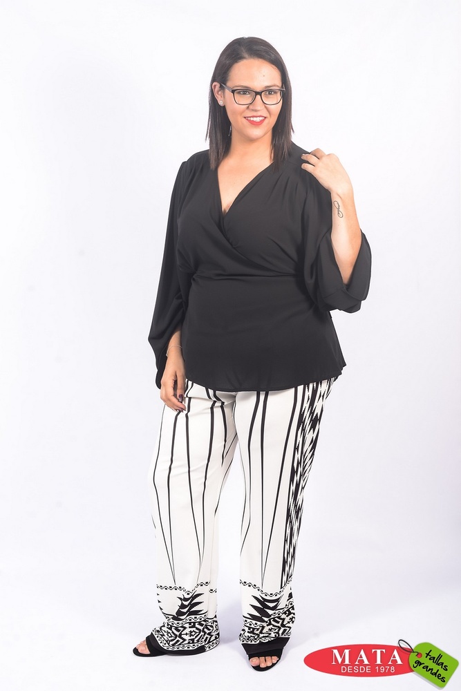 Pantalón mujer tallas grandes 22847 