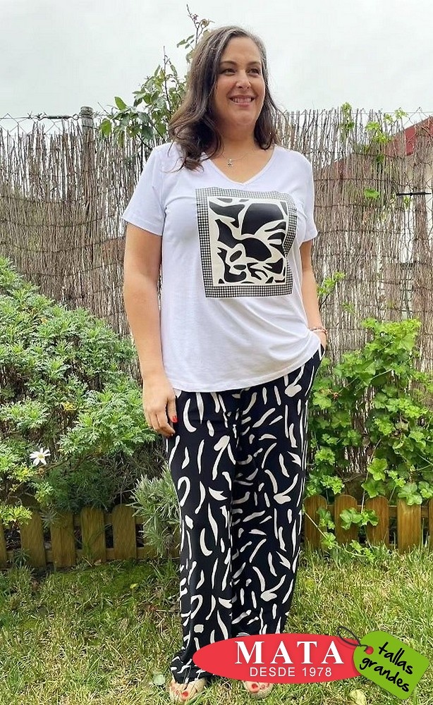 Pantalón mujer tallas grandes 26606 