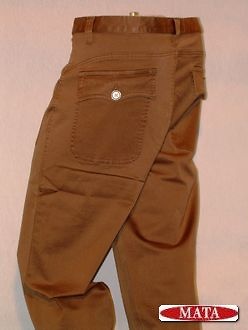 Pantalon vaquero marron 02218 
