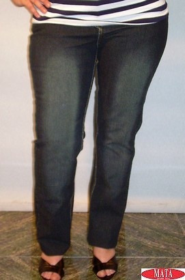 Pantalón vaquero oscuro mujer tallas grandes 10567 