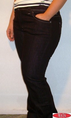 Pantalón vaquero negro mujer tallas grandes 11288 