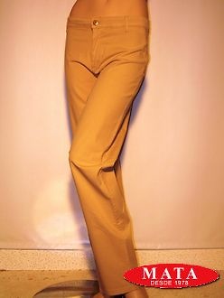Pantalón mujer beig tallas grandes 04841 