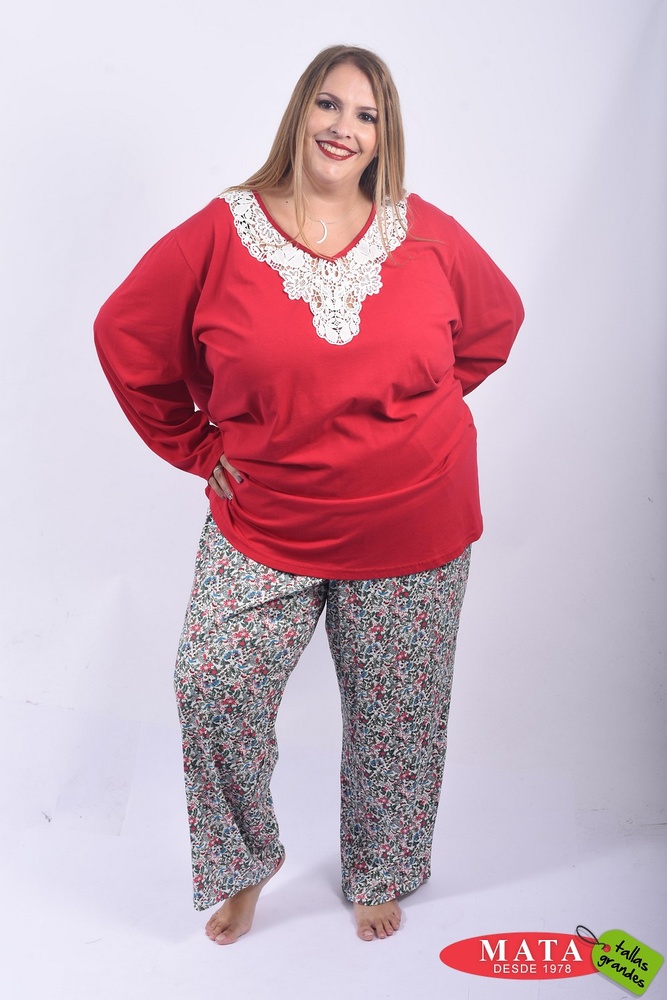Pijama mujer 22158 - Ropa mujer tallas grandes, Ropa Interior - Lenceria, Pijamas, Ropa mujer tallas Novedad Grandes Mujer - Modas Tallas Grandes