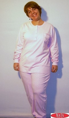 Pijama mujer rosa tallas grandes 13434 