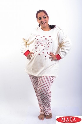 Pijama mujer tallas grandes rojo 19650 