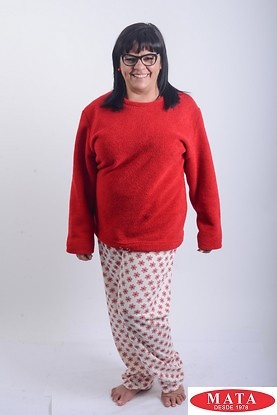 Pijama mujer tallas grandes rojo 19656 