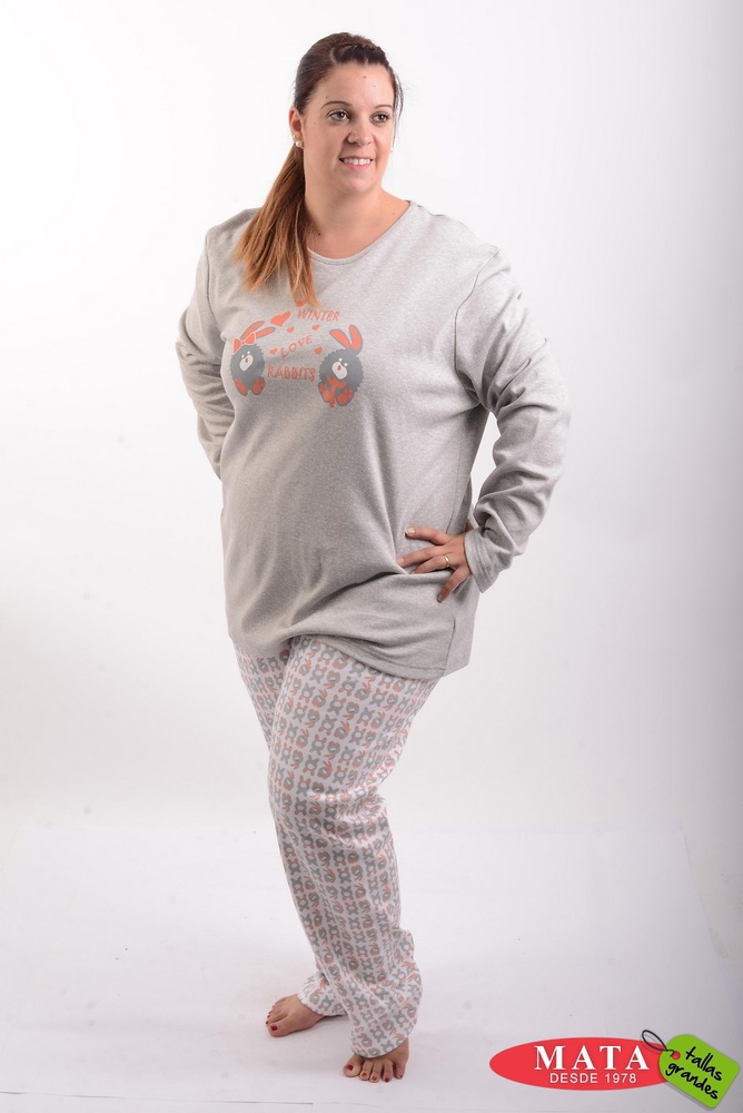 Pijama mujer tallas grandes 20514 - Ropa mujer tallas grandes, Ropa Interior - Lenceria, Pijamas, Ropa mujer tallas Tallas Grandes Mujer - Mata Tallas