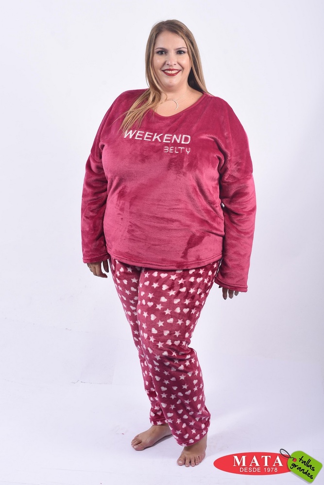 Pijama Mujer Tallas 20516 Ropa Tallas Grandes, Ropa Lenceria, Pijamas Modas Mata Tallas | thepadoctor.com