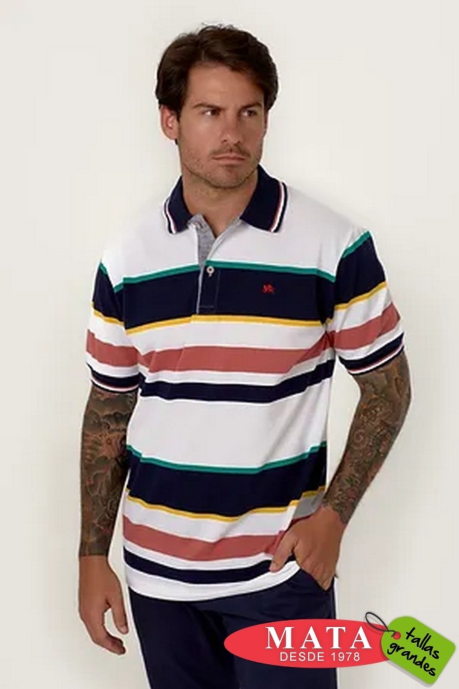 Polo hombre tallas grandes 25800 