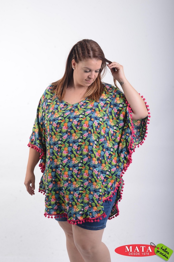 Poncho mujer tallas grandes 21485 