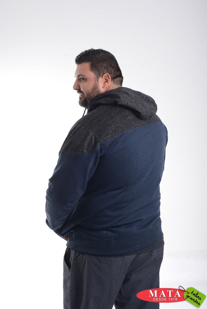 Sudadera hombre tallas 20590 - hombre grandes, Rebecas, jerseys y sudaderas, Ropa hombre tallas grandes, Novedad Tallas Grandes Hombre - Modas Mata Tallas Grandes