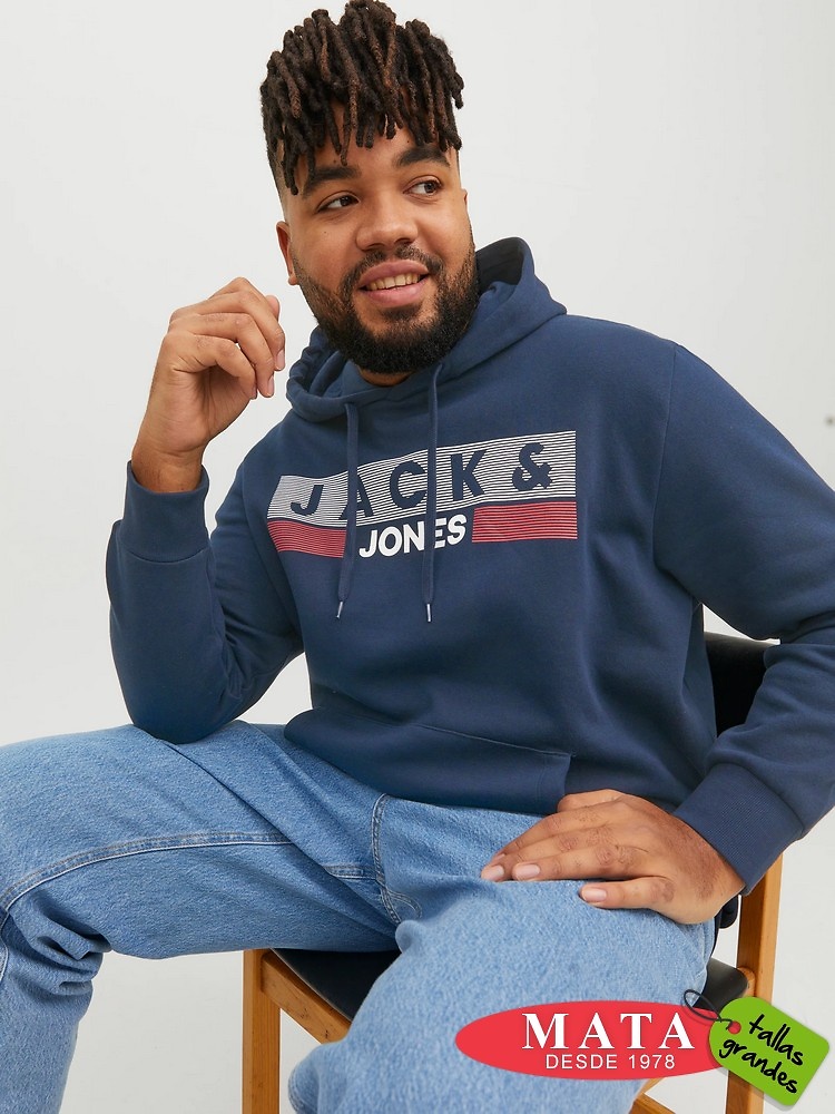 Sudadera hombre tallas grandes 26633 