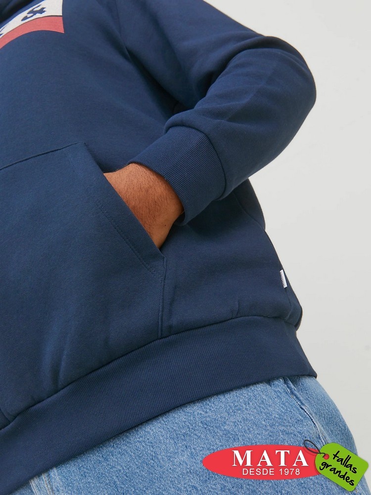 Sudadera hombre tallas grandes 26633 