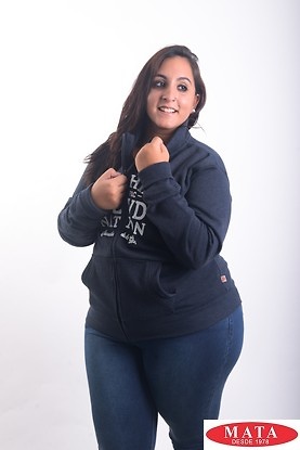 Sudadera mujer tallas grandes 18014 