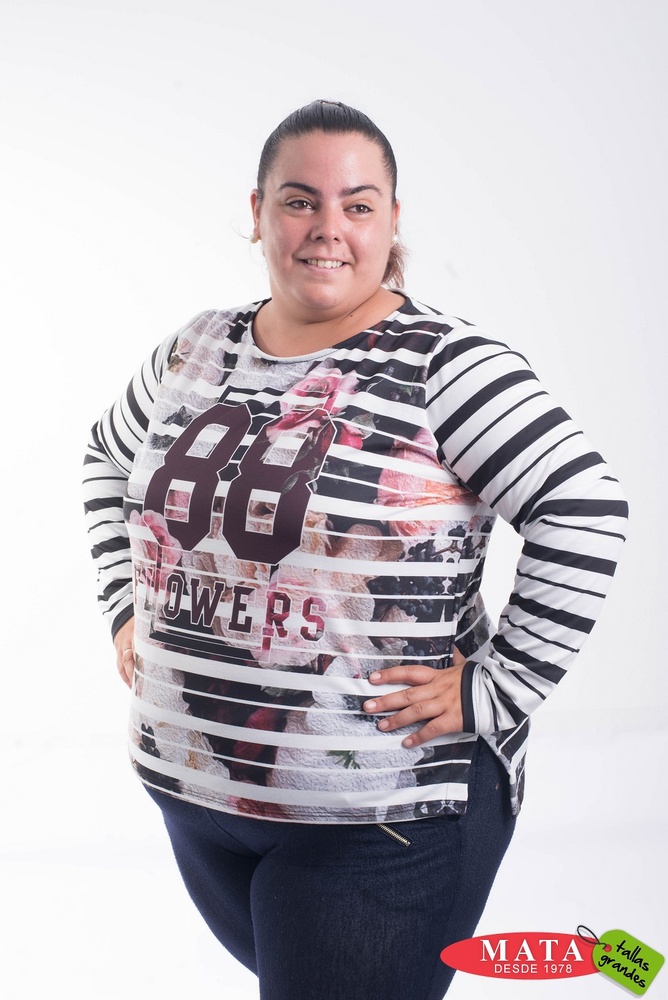 Sudadera mujer tallas grandes 20650 