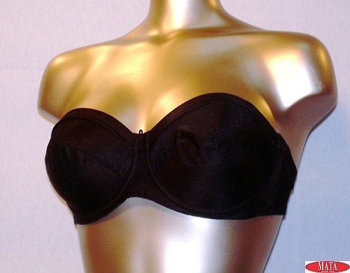 Sujetador NEGRO mujer tallas grandes 00614 