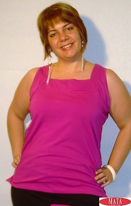 Camiseta mujer malva 14410 