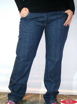 Pantalón vaquero mujer tallas grandes 09183 