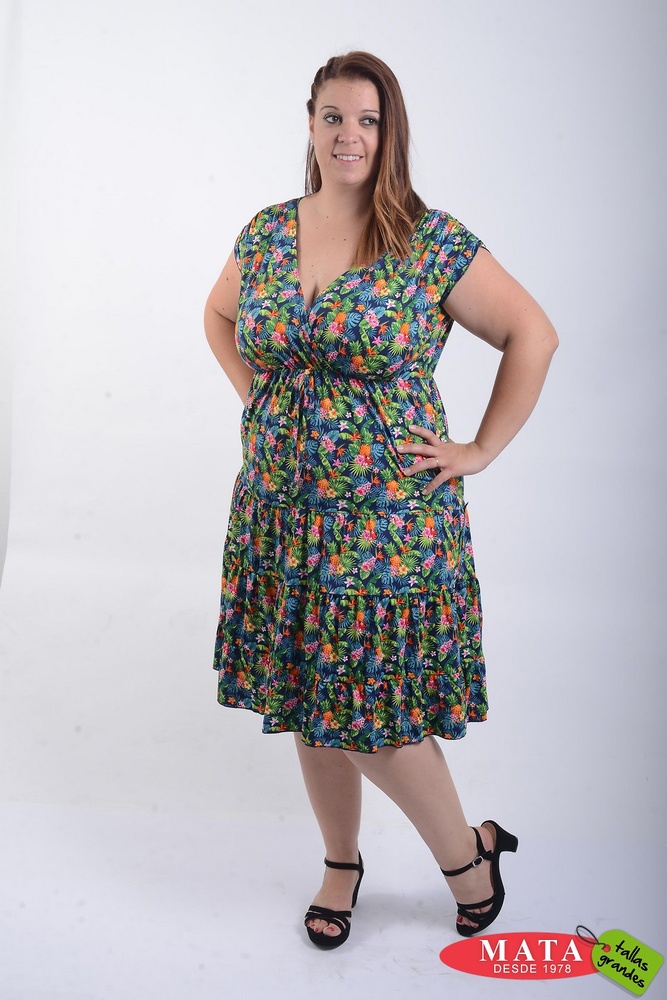 Vestido mujer 21482 - Ropa mujer tallas grandes, Vestidos, Vestidos