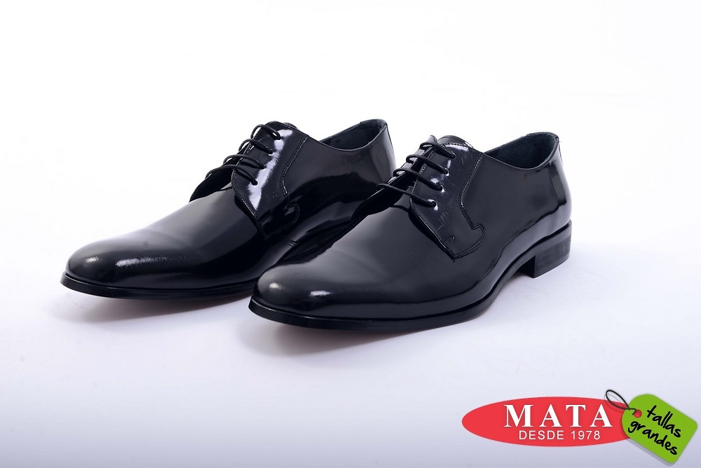 Zapatos hombres tallas grandes negro 19490 