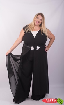 Conjunto Mujer Talla Grande Fiesta Elegante Color NEGRO Talla 62